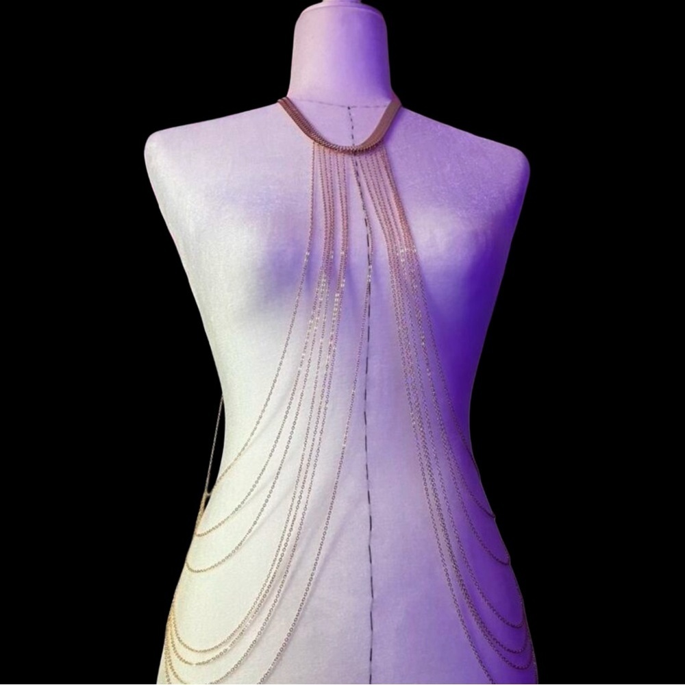 Women's Layered Body Chain - Picture 3 of 8